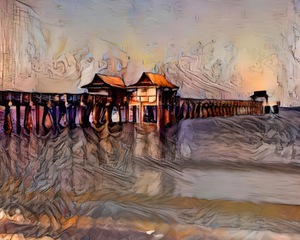 Naples Pier Through A Crystal Ball