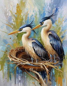 Baby Blue Egrets sin A Nest 2024 09 12 11 44 28