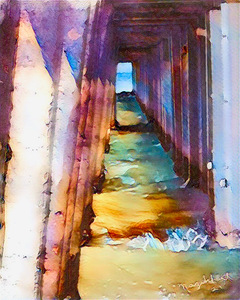 Naples Pier Pillars Colors