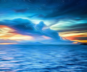 Beautiful Blues Gulf Waters and Skies