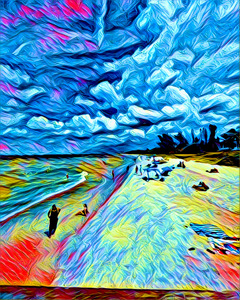 Beach View From Naples Pier