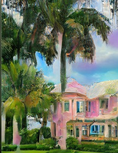 Naples Florida Pastel Mansion