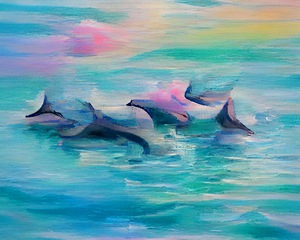 Pastel Dolphin Buddies