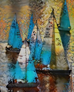 Sailboat Abstract Regatta