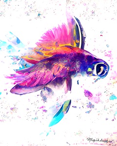 Purple Pink Pretty Fish