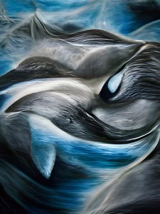 Dolphin Waves Masterpiece 