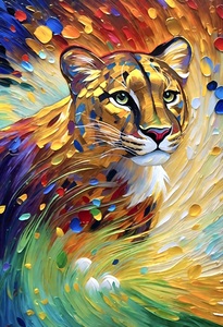 Golden Chakra Florida Panther