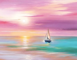 Pastel Sailboat