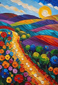 Colorful Rolling Hills