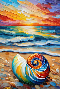 Nautilus Shell On The Beach