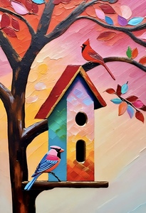 The Cardinal Birdhouse