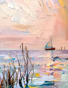 Sailboat Pastel Skies