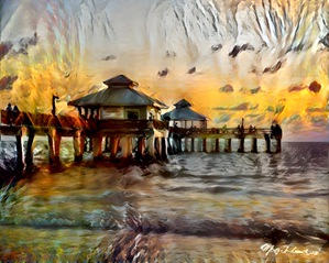 Ft. Myers Pier Abstract