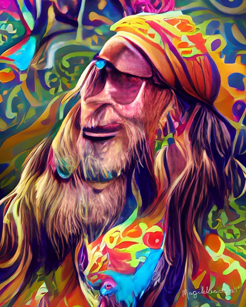 The Hippie Guy Print