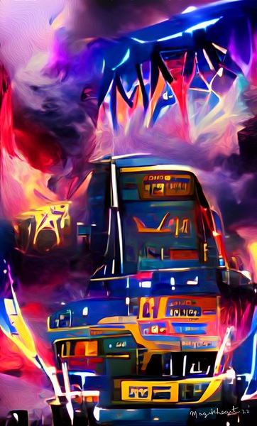 Rocker Band’s Bus Print