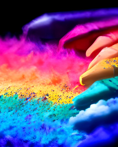 Rainbow Chaulk Print