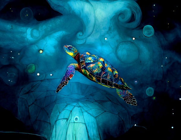 Amazing Sea Turtle Print