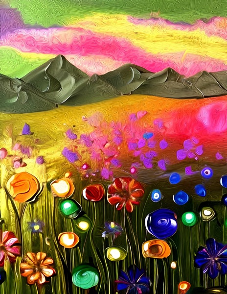 The Flower Garden Print