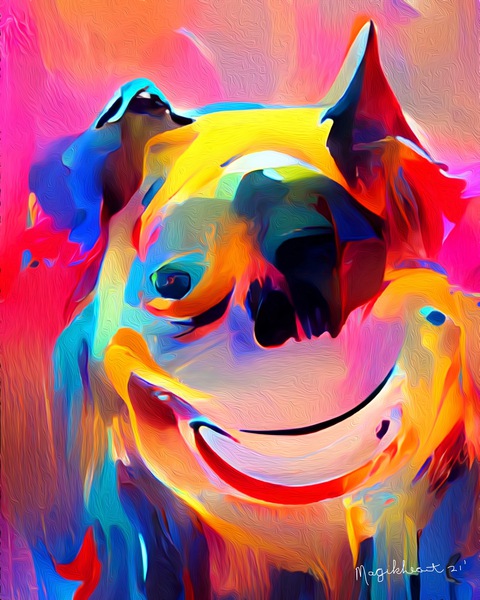 Smiley Dog Jack Print