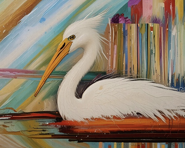 Egret Art 2024 08 14 10 08 20 Print