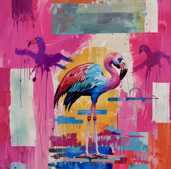 Abstract Flamingo 2024 09 19 09 00 45 Print