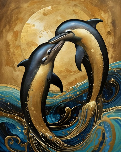 Dolphin Love 2024 08 14 10 58 46 Print