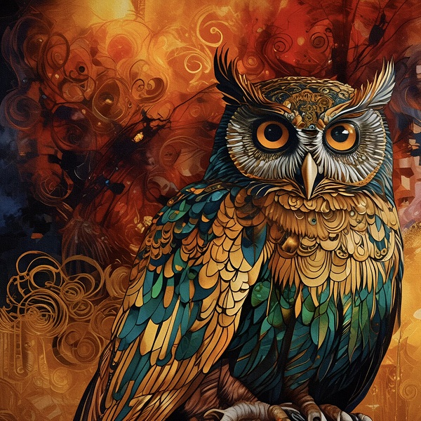 Beautiful Owl Glory 2024 09 02 13 55 33 Print