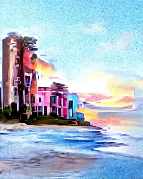 North Gulf Shore Drive Beach Print