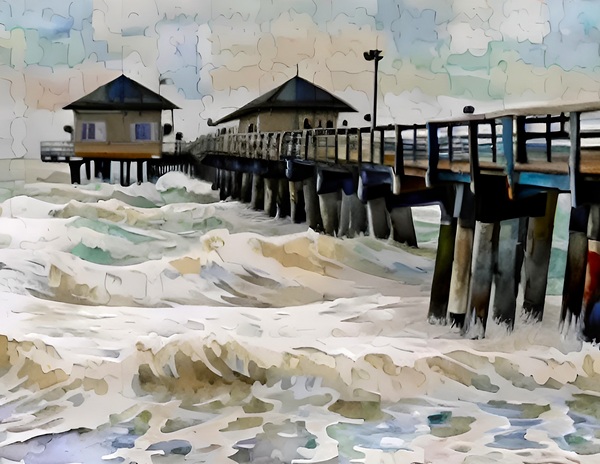 Ian Naples Pier Print