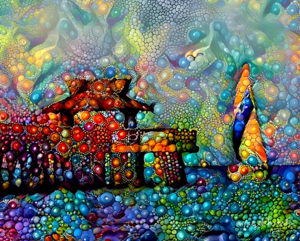 Naples Pier Bubble Burst Print