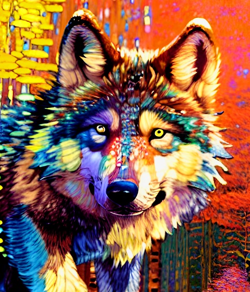 Wolf Original Print