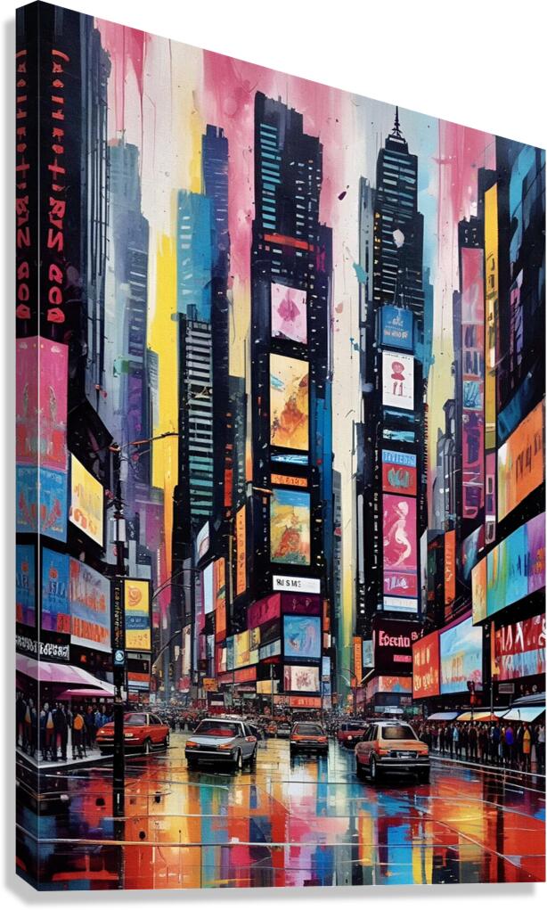Times Square 2024 06 17 16 12 25 Canvas Print