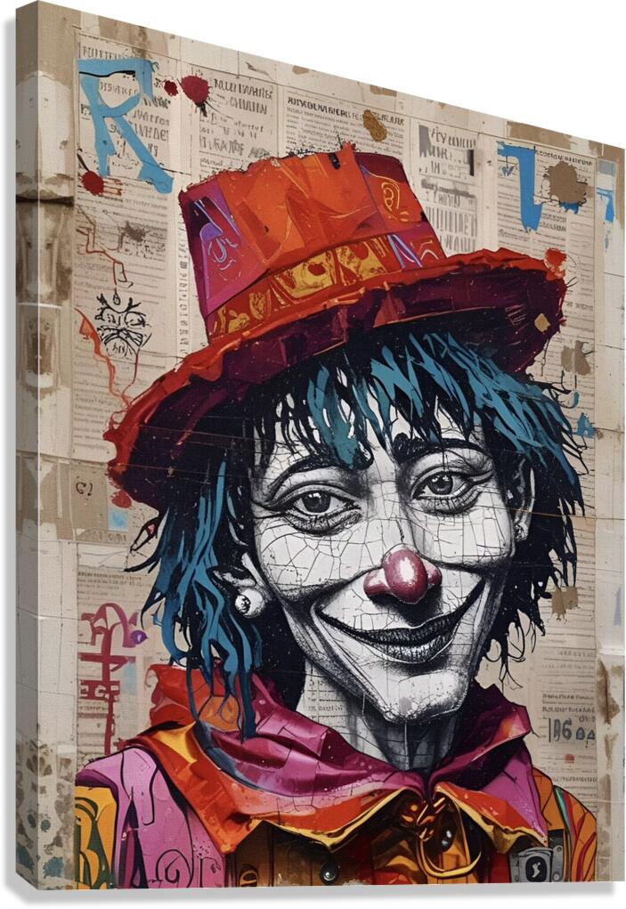 The Smiling Clown 2024 08 10 10 03 38 Canvas Print
