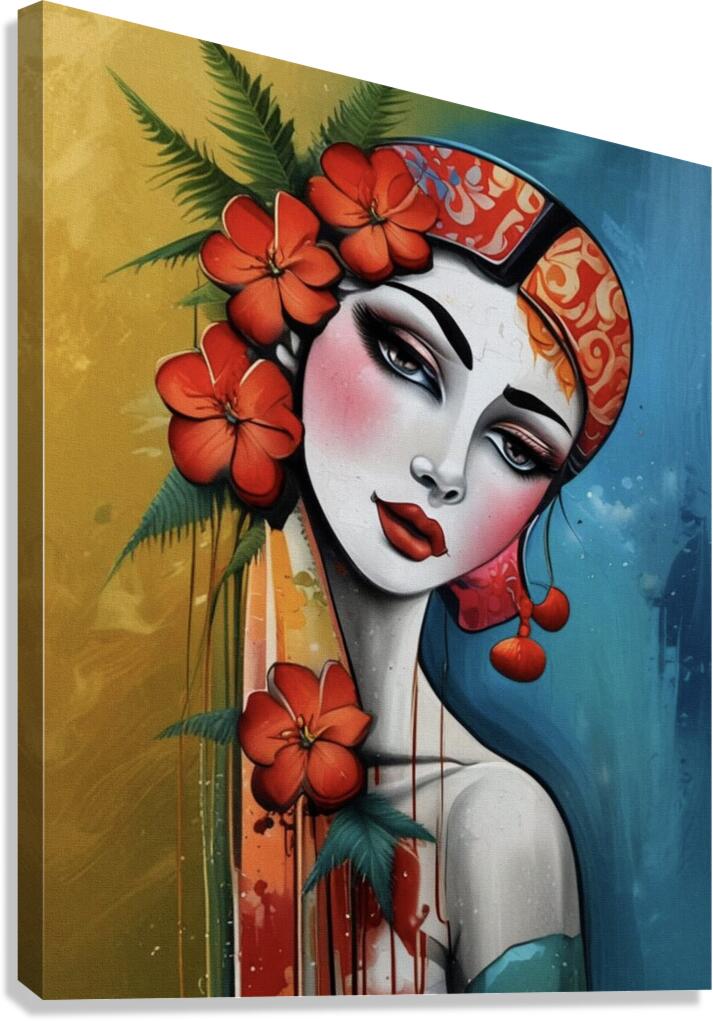 Geisha Beauty 2024 09 17 10 50 05 Canvas Print