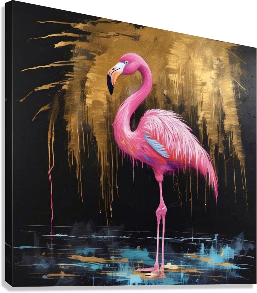 Flamingo Gold 5 2024 10 18 10 35 06 Canvas Print