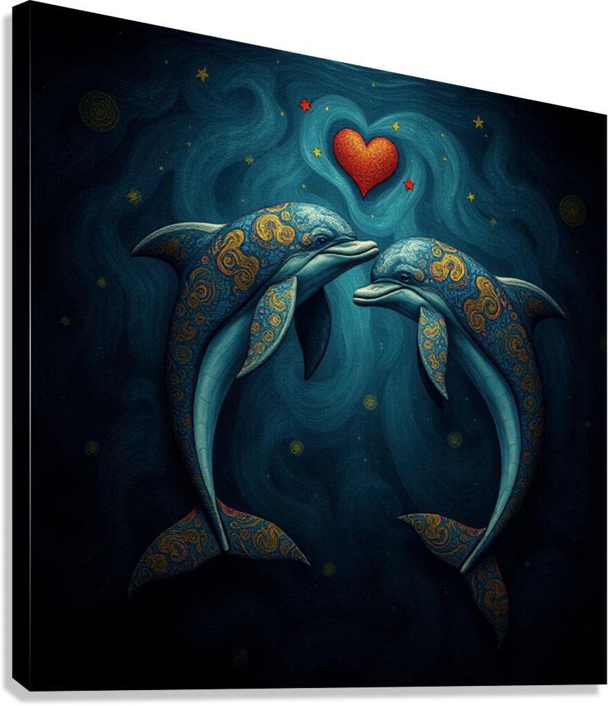 Dolphins 2025 05 20 07 40 43 Canvas Print
