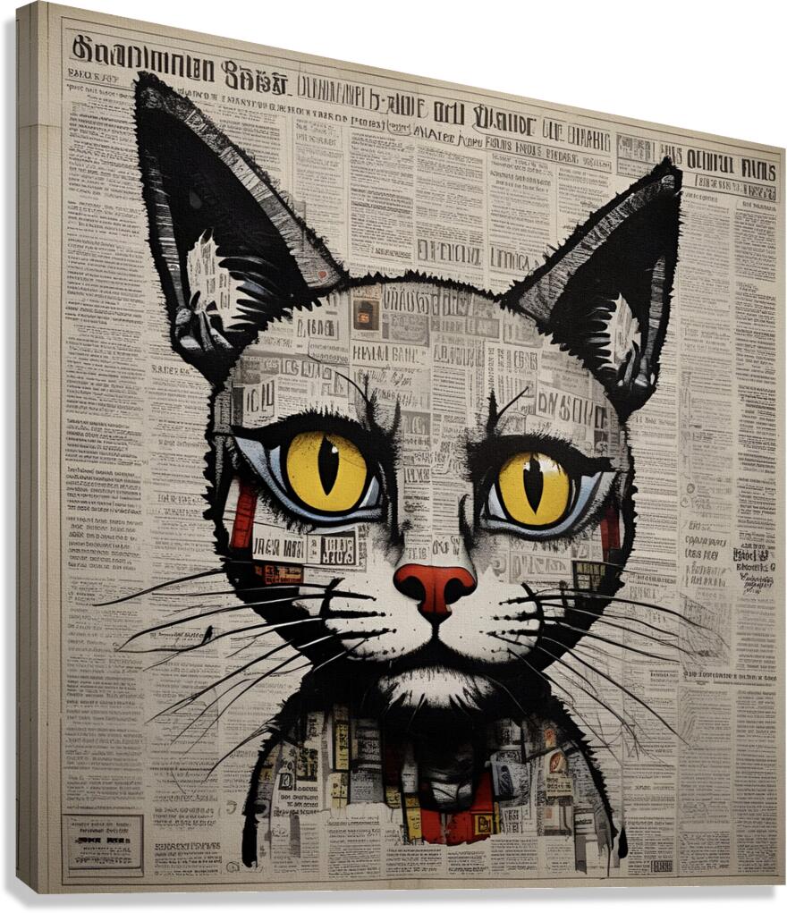 Serious Cat Oct 22 2025 at 2 08 41 PM Canvas Print