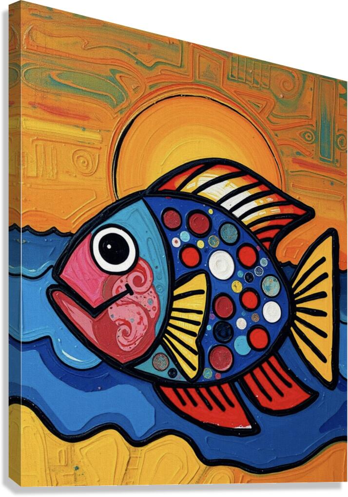 Styling Fish Nov 6 2025 at 3 54 57 PM Canvas Print