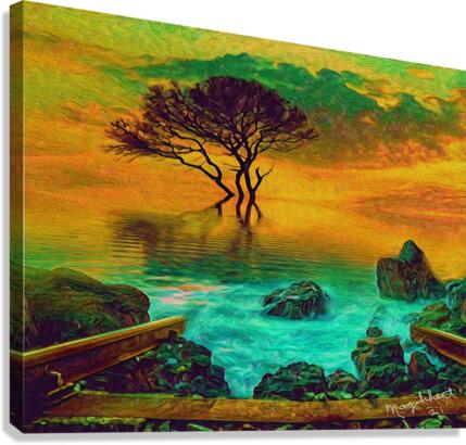 Flowing Waters Tree Canvas Print
