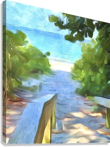 Naples Beach Mansion Entryway Canvas Print