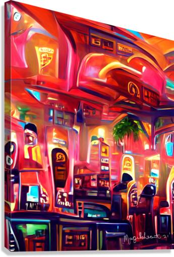 Fun Times At Casino Canvas Print