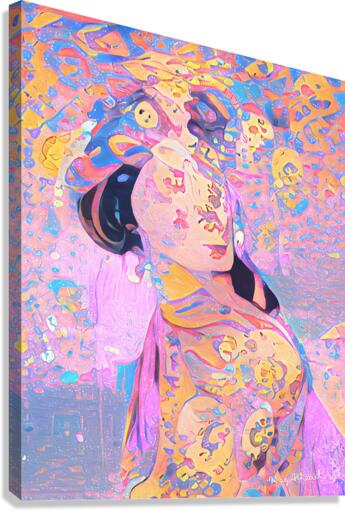 Lavender Geisha Canvas Print