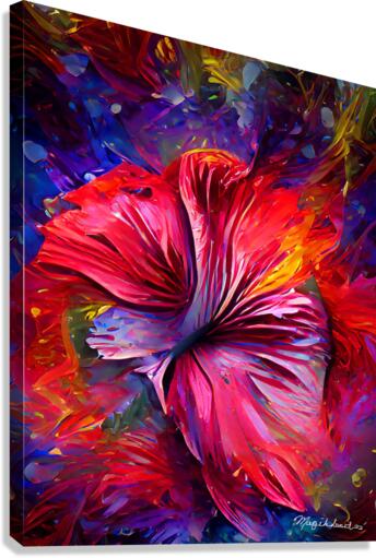 Spiritual Chakra Hibiscus  Canvas Print