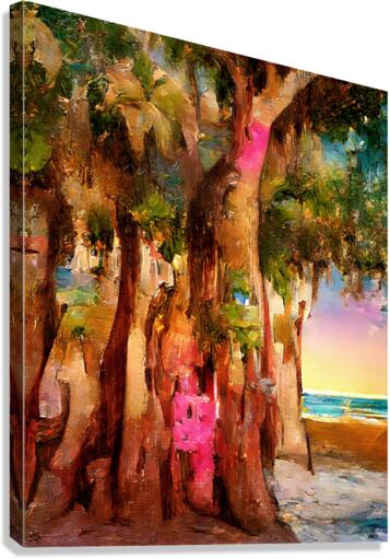 Naples Beach Banyan Tree  Canvas Print