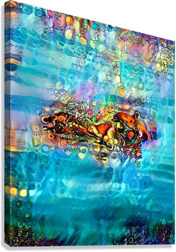 Hidden Dolphins  Canvas Print