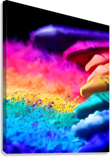 Rainbow Chaulk Canvas Print