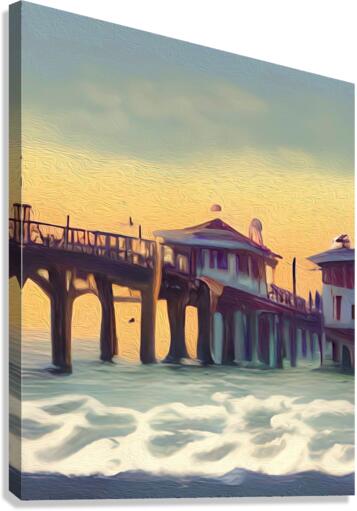 Naples Pier Memories  Canvas Print