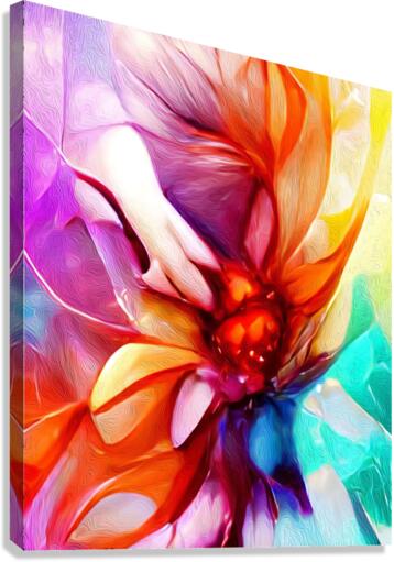 Chakra Love Flower Canvas Print