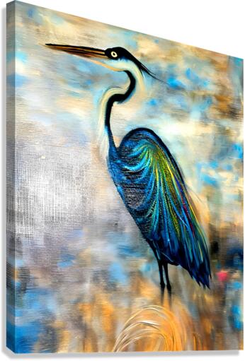 Van Gogh Heron Canvas Print