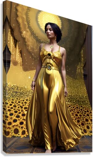 Sunflower Goddess Canvas Print